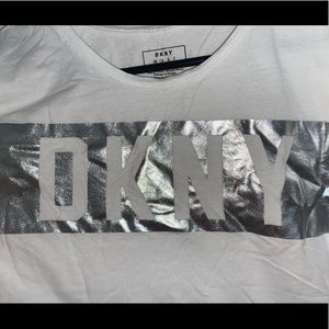 DKNY casual small white shirt